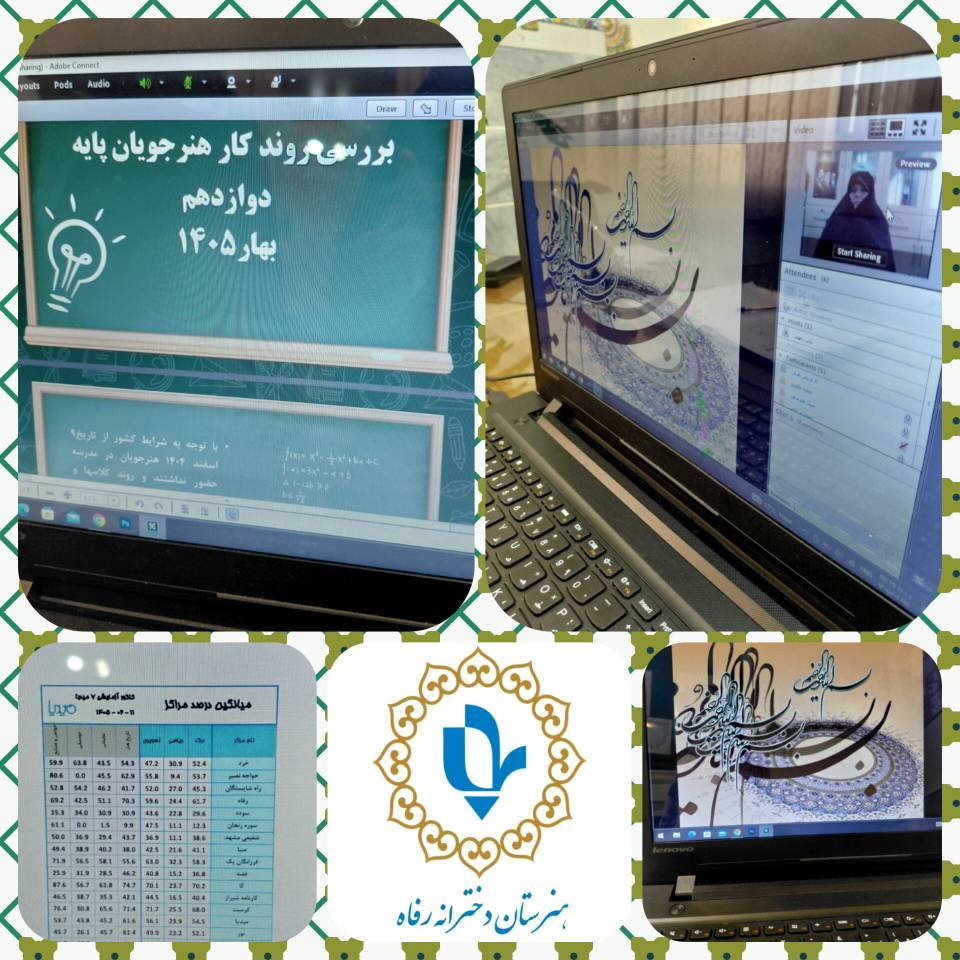 جلسه بررسی شرایط مطالعاتی و درسی هنرجویان